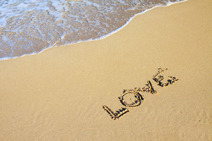 Love on beach